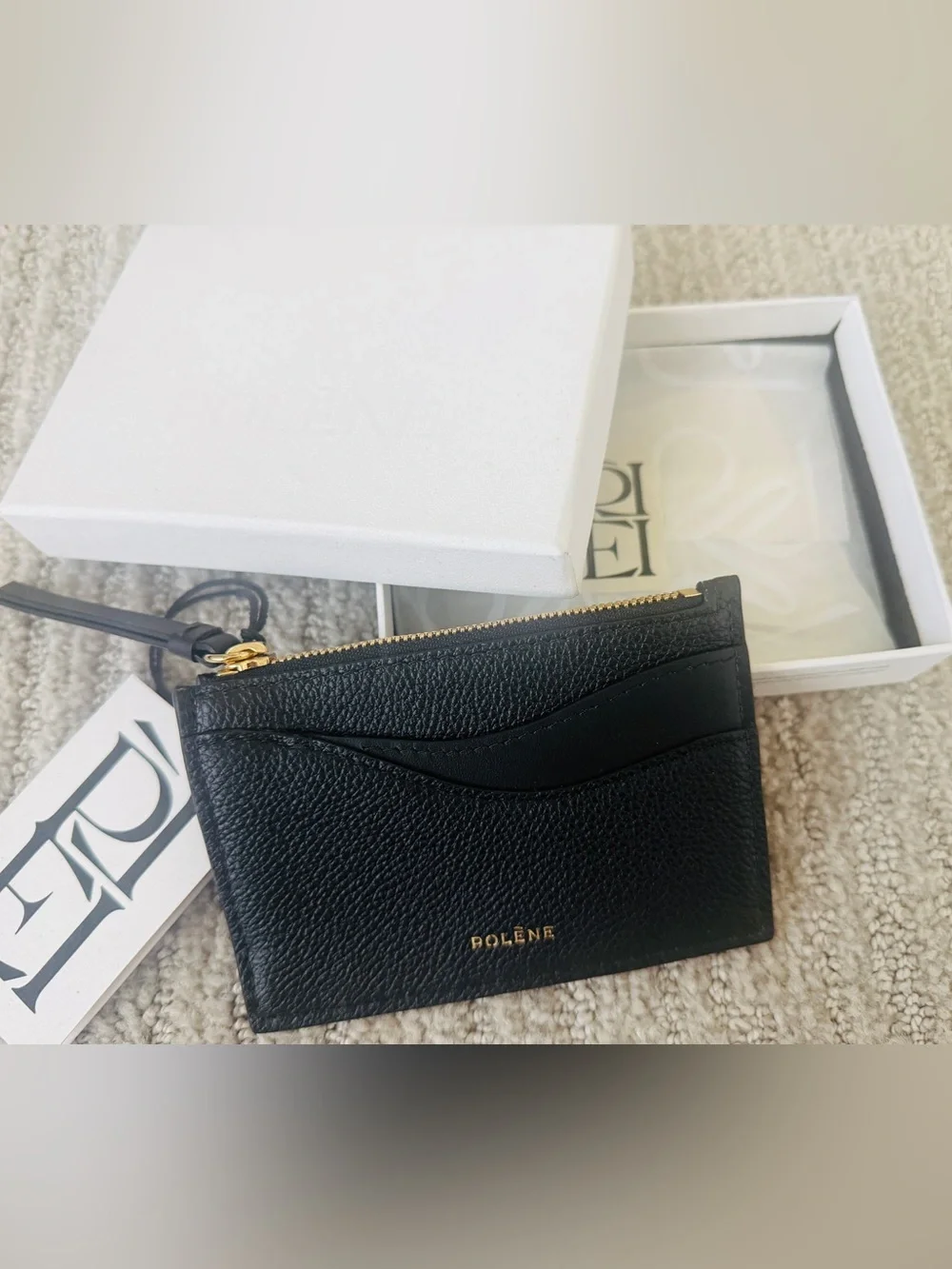 Polène Pouch Sierra Mini- Black Leather
